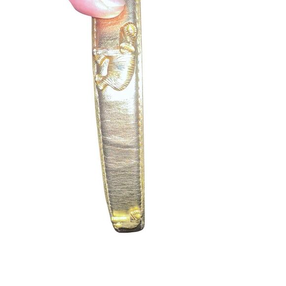 Vintage RARE Gold Tone ELEPHANT Belt Retro Fashion Statement Belt Costume Access - Picture 9 of 11